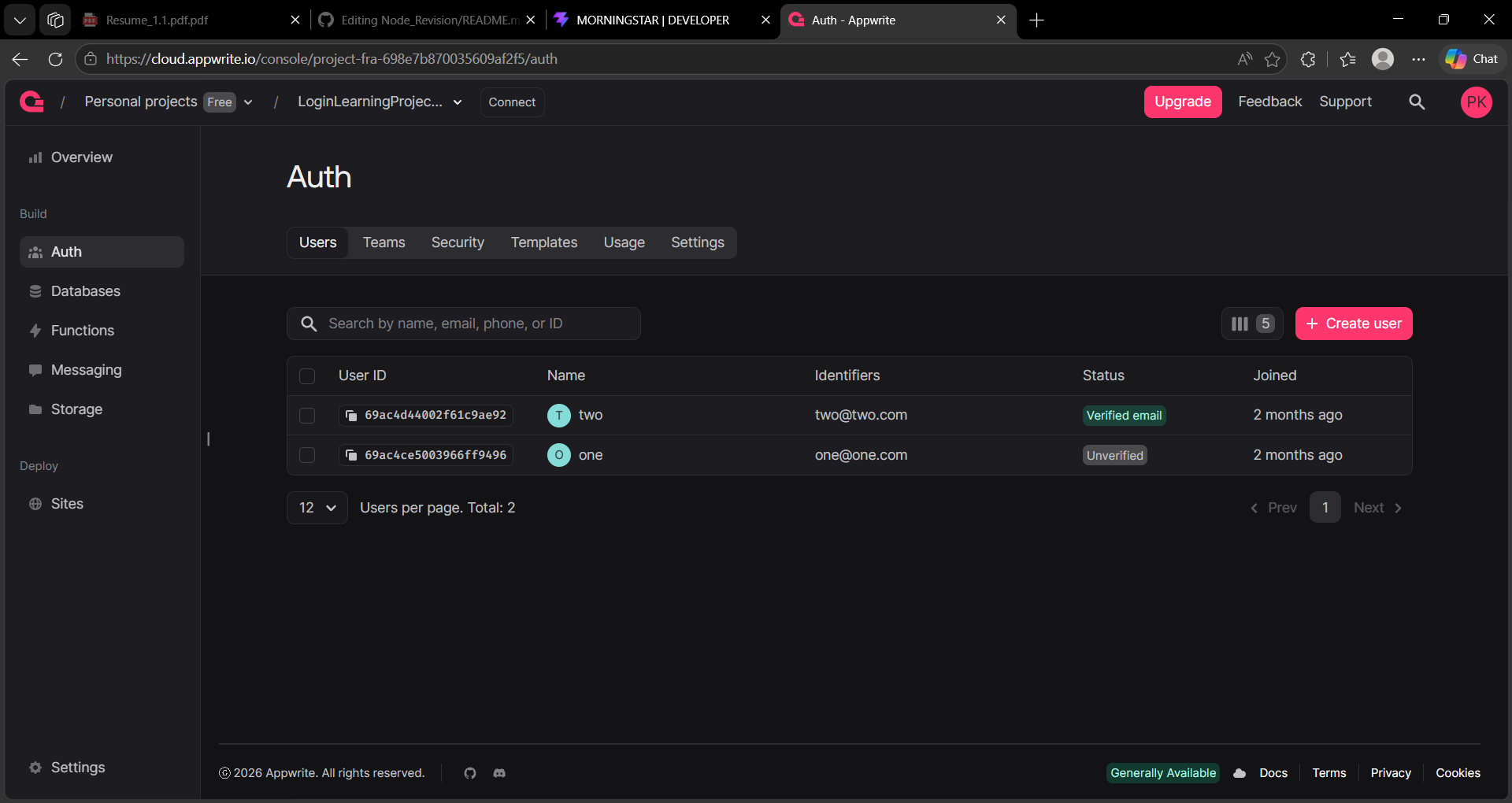 Social Page 1.0